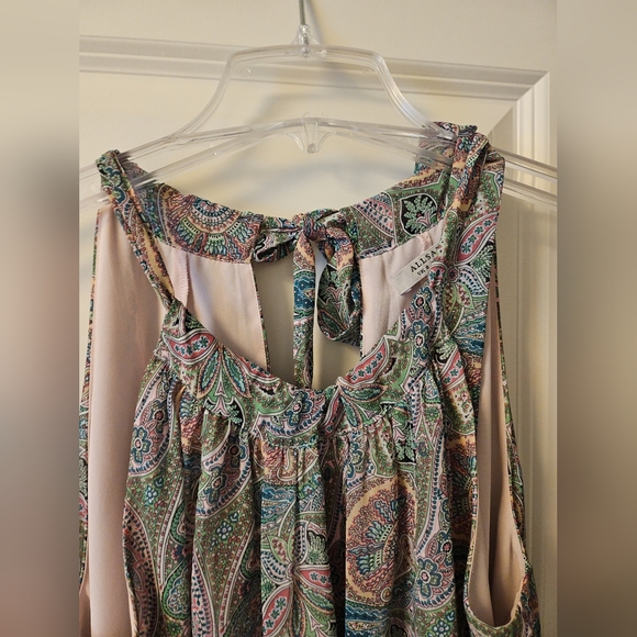 Allsaints Roma Shahmina Top Chiffon Swing Tank Sz 4 - Picture 2 of 10